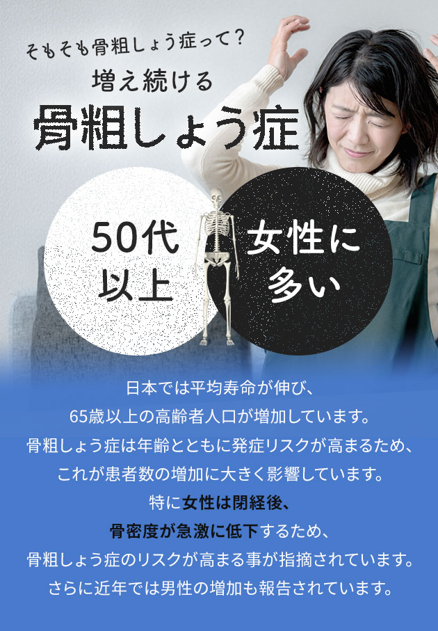 骨粗しょう症とビタミンK、ナットウキナーゼの関係